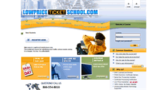 Desktop Screenshot of lowpriceticketschool.com
